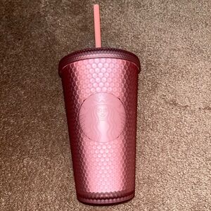 Starbucks light PINK studded cup tumbler grande